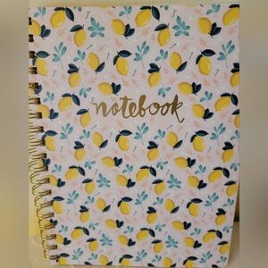 Fringe Studio Lemon Pattern Notebook in Yellow, Teal, Navy, Gold